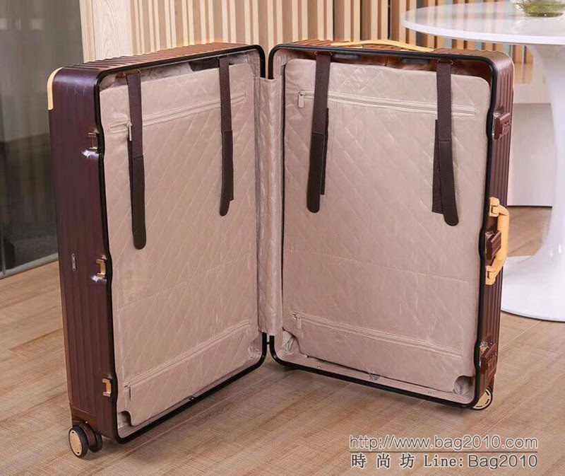 RIMOWA日默瓦 聚碳酸酯拉杆箱 保時捷款 加粗鋁合金拉杆 配色包角拉箱  xbt1072